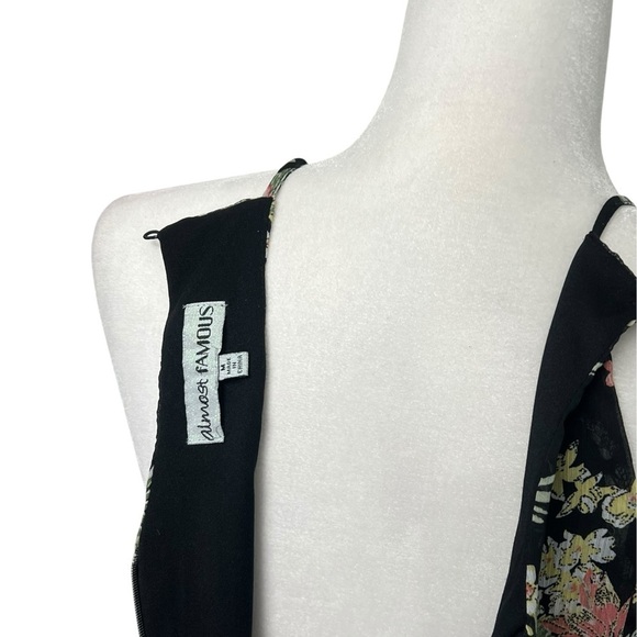 Almost Famous Black Floral Dress - Medium - Picture 7 of 12